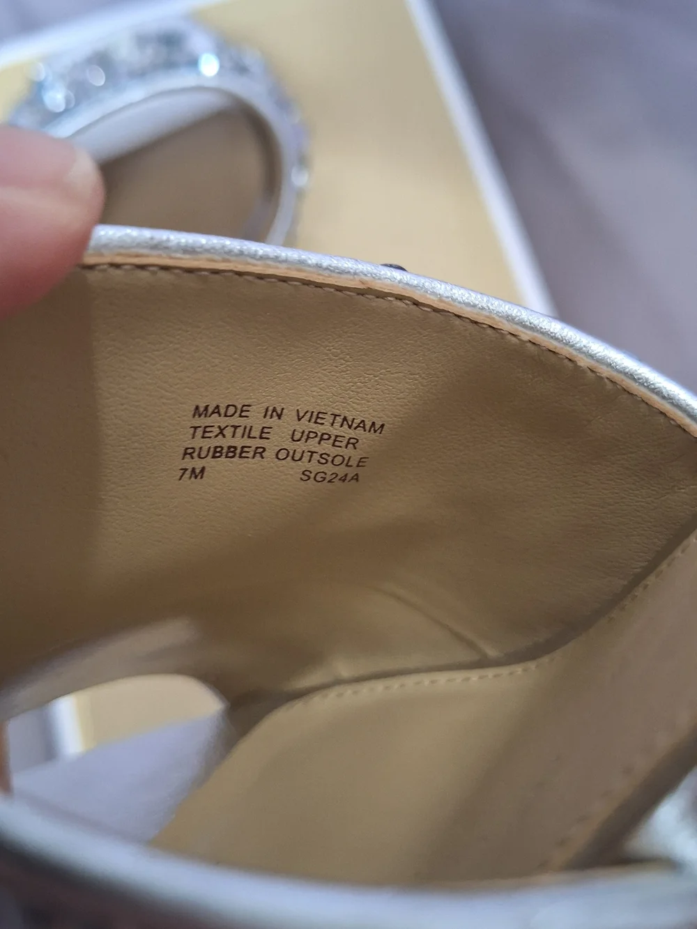 Michael Kors Silver Sequin Mule Heels